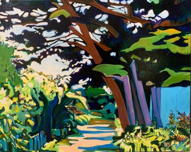 Painting titled "Paysage intérieur-B…" by Thierry Fagot Lenoar, Original Artwork, Acrylic Mounted on Wood Stretcher frame