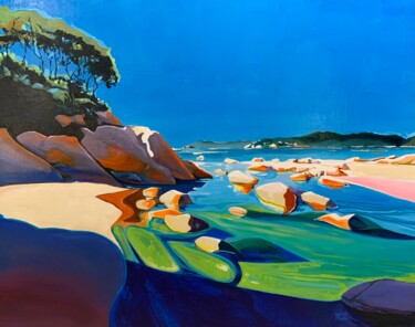 Peinture intitulée "Bretagne imaginaire…" par Thierry Fagot Lenoar, Œuvre d'art originale, Acrylique Monté sur Châssis en bo…