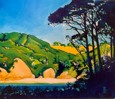 "Bretagne imaginaire…" başlıklı Tablo Thierry Fagot Lenoar tarafından, Orijinal sanat, Akrilik Ahşap Sedye çerçevesi üzerine…