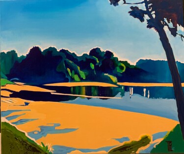 Peinture intitulée "Bretagne imaginaire…" par Thierry Fagot Lenoar, Œuvre d'art originale, Acrylique Monté sur Châssis en bo…