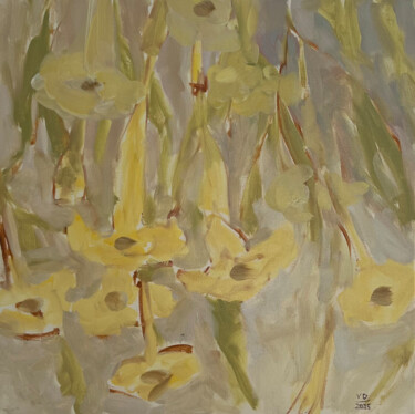 "When everything is just beginning" Pittura intitolato ""When everything is…" da Viktoria Daneva, Opera d'arte originale, Olio Montato su Telaio per barella in…