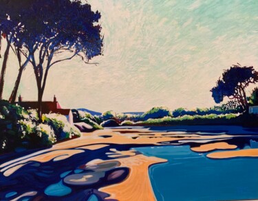 "Quand la mer se ret…" başlıklı Tablo Thierry Fagot Lenoar tarafından, Orijinal sanat, Akrilik Ahşap Sedye çerçevesi üzerine…