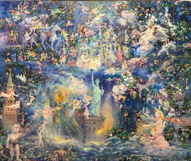 There was time, there was no time Schilderij getiteld "There was time, the…" door Samvel Atasunts, Origineel Kunstwerk, Olie