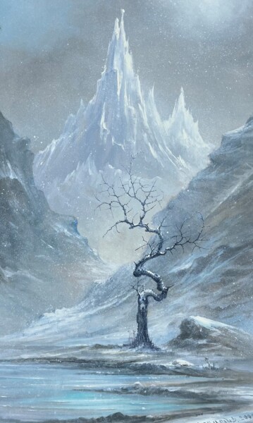 The Lonely Tree 绘画 标题为“The Lonely Tree” 由Samvel Atasunts, 原创艺术品, 油