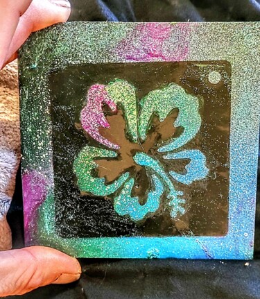 Pittura intitolato "Vibrant Luck" da Arlene Knowlton, Opera d'arte originale, Spray