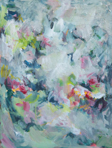 Pittura intitolato "Soft Bloom" da Daria Belkina, Opera d'arte originale, Acrilico Montato su Cartone
