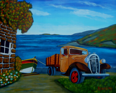 "Hauling Up The Boat" başlıklı Tablo Anthony Dunphy tarafından, Orijinal sanat, Akrilik