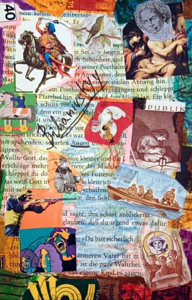 Collages titled "Global Communicatio…" by Yurii Bilianivskyy, Original Artwork, Collages