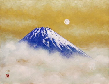 Luminous Fuji "Luminous Fuji" başlıklı Tablo Nansei Sakagami tarafından, Orijinal sanat, Pigmentler