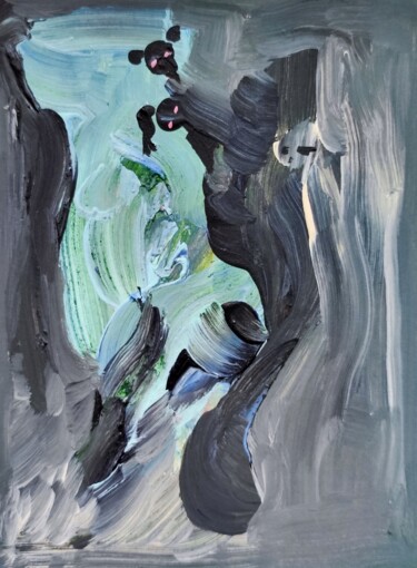 Peinture intitulée "Misfits trying to b…" par Milto Sideris, Œuvre d'art originale, Acrylique