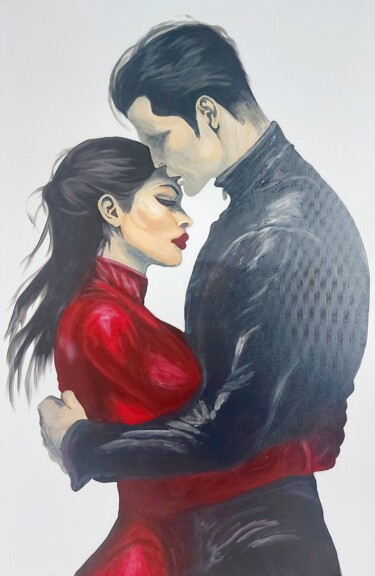 Pittura intitolato "№ 02 "Мы такие разн…" da Marina Petrova, Opera d'arte originale, Acrilico Montato su Telaio per barella…