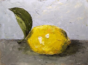 Pittura intitolato "ЛИМОННОЕ НАСРОЕНИЕ" da Alexey Smirnov (SAVART), Opera d'arte originale, Olio
