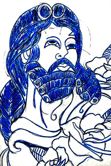 "Jésus christ" başlıklı Resim José Espiguinha tarafından, Orijinal sanat, Kalem