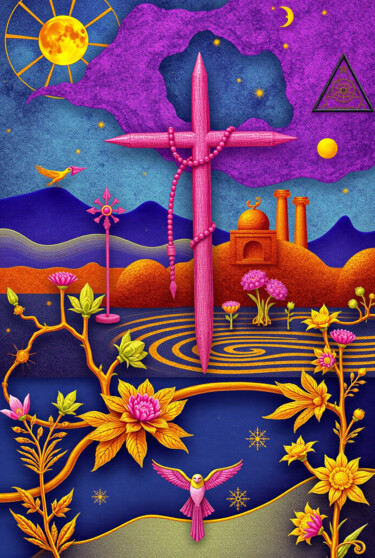 Digitale Kunst getiteld "Lomin" door Kubicol, Origineel Kunstwerk, Digitale afdruk