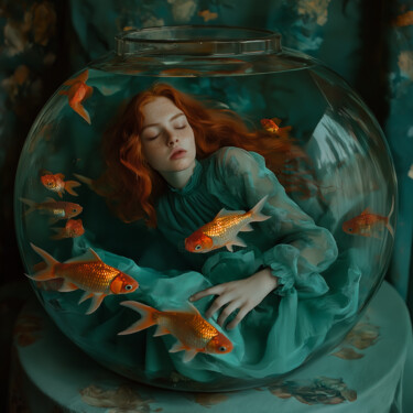 "In Search of the Fifth Element 4" Digital Arts titled ""In Search of the F…" by Hanna Uhlova, Original Artwork, Digital Painting