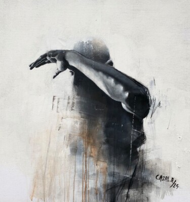Peinture intitulée "Au-delà" par Alric Cazal, Œuvre d'art originale, Acrylique Monté sur Châssis en bois