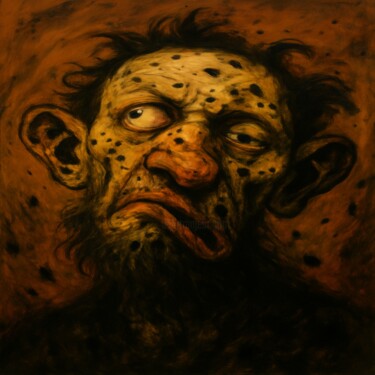The Hollowing Digitale Kunst getiteld "The Hollowing" door Alberto Capitani, Origineel Kunstwerk, AI gegenereerde afbeelding