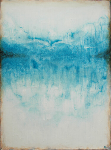 "Distant Blue" ""Distant Blue"" başlıklı Tablo Rumen Spasov tarafından, Orijinal sanat, Akrilik Ahşap Sedye çerçevesi üzerine monte edilmiş