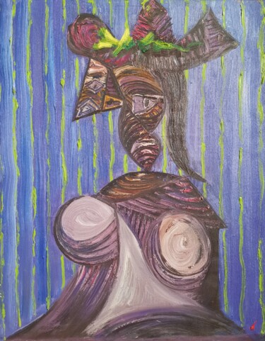 Peinture intitulée "Picasso. Free copy.…" par Allen Light, Œuvre d'art originale, Huile