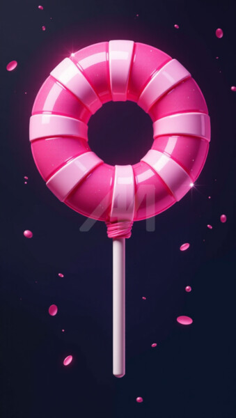 数字艺术 标题为“Bubble gum 8” 由Georgii Stepanov, 原创艺术品, 数字油画