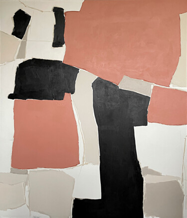 MILENO Schilderij getiteld "MILENO" door Andrea Reichhart, Origineel Kunstwerk, Acryl Gemonteerd op Frame voor houten brancard