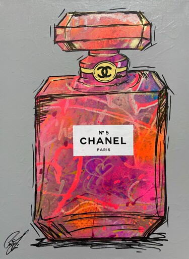 Painting titled "COCO No. 1" by Beyond Signature, Original Artwork, Acrylic Mounted on Wood Stretcher frame
