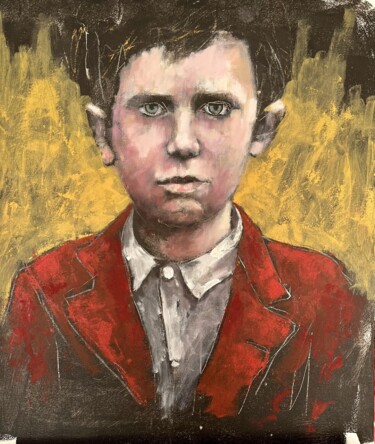 Картина под названием "Retrato10" - Ricardo Pommer, Подлинное произведение искусства, Акрил