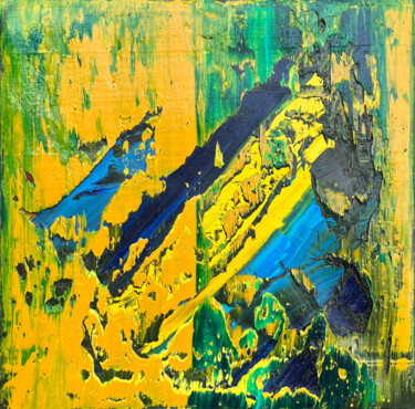 Painting titled "Moving" by Svitlana Andriichenko, Original Artwork, Oil Mounted on Wood Panel