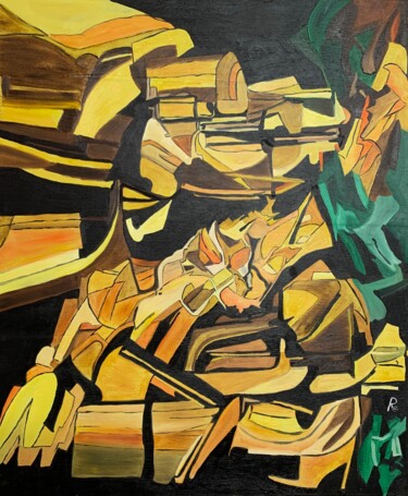 Peinture intitulée "LA DANSE" par Roberto Re, Œuvre d'art originale, Huile Monté sur Panneau de bois