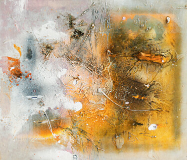 Saturn Cut Painting titled "Saturn Cut" by Adriano Ribeiro, Original Artwork, Acrylic