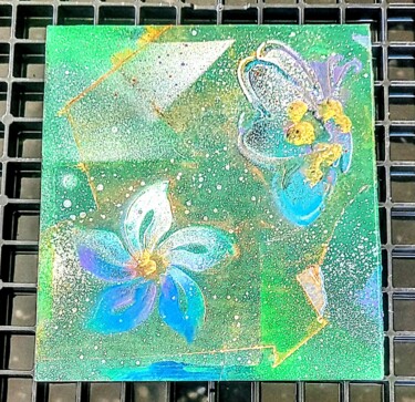 Pittura intitolato "Chromatic Flight" da Arlene Knowlton, Opera d'arte originale, Spray