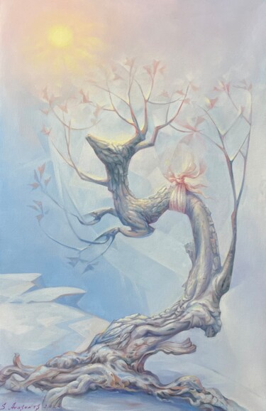 Painting titled "Towards The Sun" by Samvel Atasunts, Original Artwork, Oil