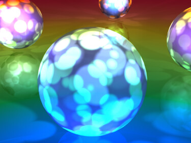 Digital Arts titled "Planète des fêtes" by Titojean, Original Artwork, 3D Modeling