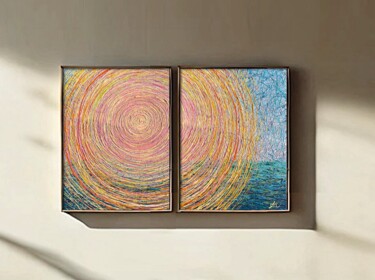 "Quiet Light" başlıklı Tablo Nadiia Antoniuk tarafından, Orijinal sanat, Akrilik Ahşap panel üzerine monte edilmiş