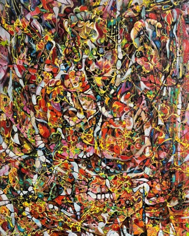 Orchestra of Colors Painting titled "Orchestra of Colors" by Samvel Atasunts, Original Artwork, Oil