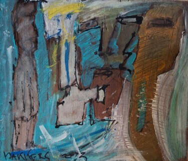 Pittura intitolato "Africa" da John Bakkers, Opera d'arte originale, Acrilico