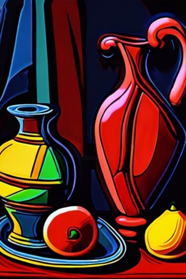 Digital Arts titled "Picasso path still…" by Georgii Stepanov, Original Artwork, Digital Painting