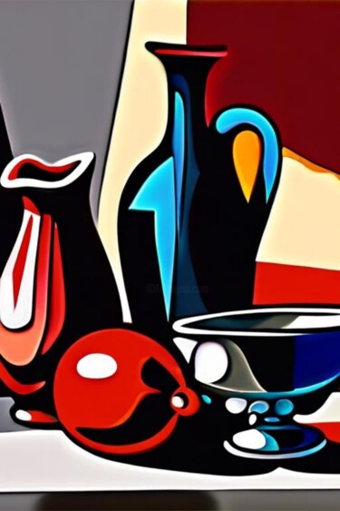 Digital Arts titled "Picasso path still…" by Georgii Stepanov, Original Artwork, Digital Painting
