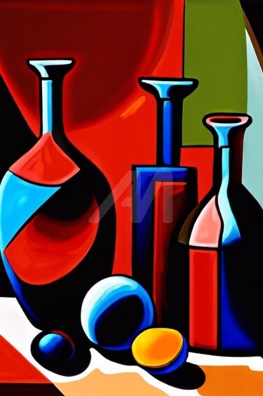 Painting titled "Picasso path still…" by Georgii Stepanov, Original Artwork, Oil