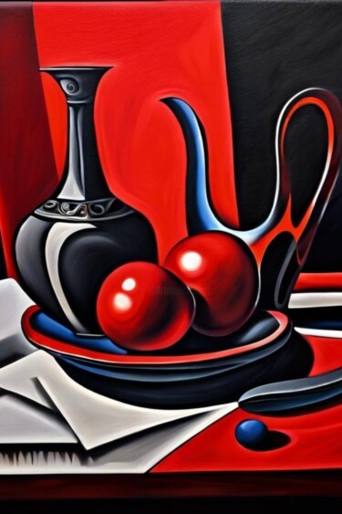 Картина под названием "Picasso path still…" - Georgii Stepanov, Подлинное произведение искусства, Масло