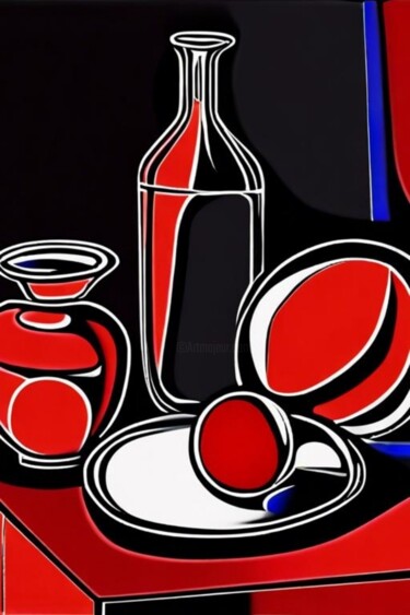 Arte digitale intitolato "Picasso path still…" da Georgii Stepanov, Opera d'arte originale, Pittura digitale