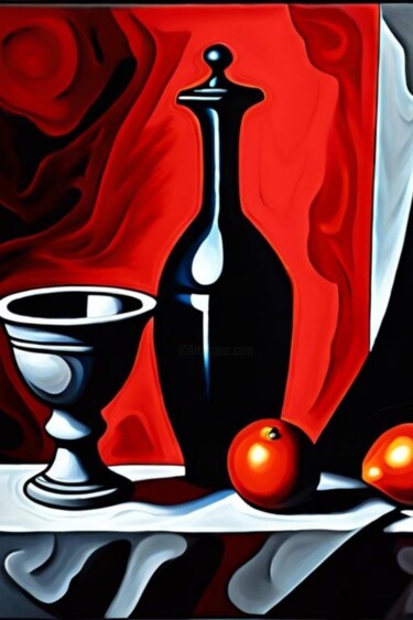 Picasso path still life 30 Arte digitale intitolato "Picasso path still…" da Georgii Stepanov, Opera d'arte originale, Pittura digitale