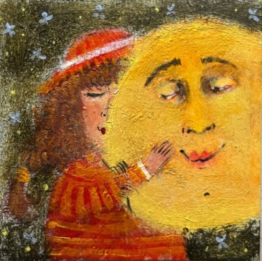 Приручить солнце Painting titled "Приручить солнце" by Ekaterina Vitvinova, Original Artwork, Acrylic