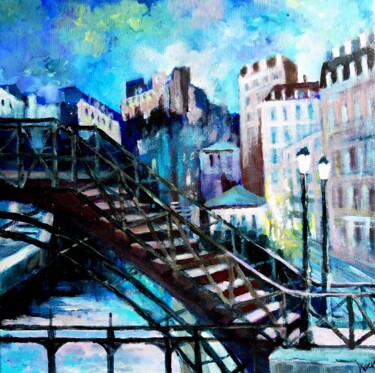 Pittura intitolato "Hôtel du Nord" da Koen De Weerdt, Opera d'arte originale, Acrilico Montato su Telaio per barella in legno