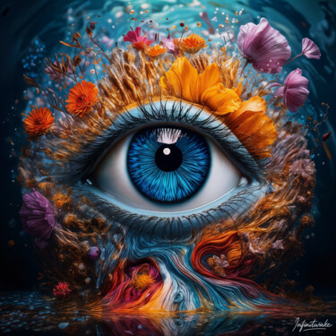 "Soulflow" başlıklı Dijital Sanat Infinitwake tarafından, Orijinal sanat, Foto Montaj artwork_cat. üzerine monte edilmiş