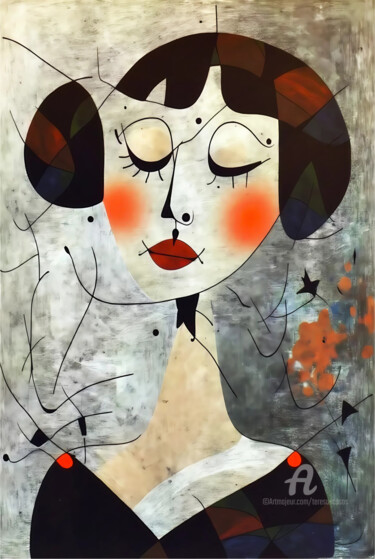 "04-Joan Miró Inspir…" başlıklı Dijital Sanat Teresa Casas tarafından, Orijinal sanat, AI tarafından oluşturulan görüntü