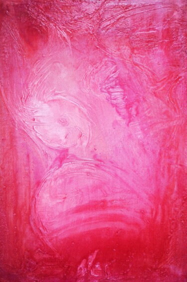 Peinture intitulée "Empreinte" par Abricodéal Îles, Œuvre d'art originale, Acrylique Monté sur Châssis en bois