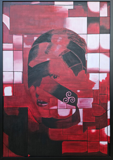 Catharsis 9 (mirroring Sofia) 「Catharsis 9 (mirror…」というタイトルの絵画 Alida Veleaによって, オリジナルのアートワーク, オイル