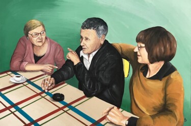 Quand il parle, on l'écoute "Quand il parle, on…" başlıklı Tablo Anna D. tarafından, Orijinal sanat, Akrilik