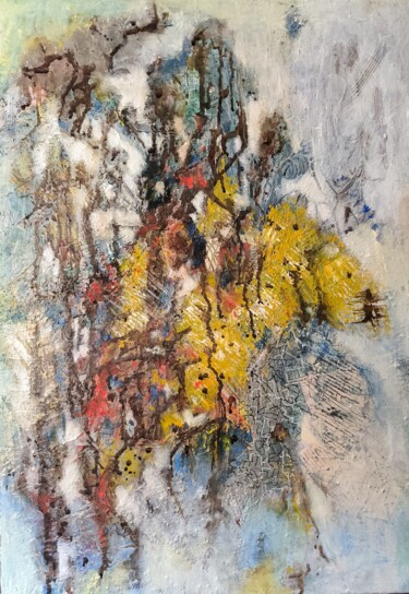 绘画 标题为“Melancholia” 由Silvia Inés Larrañaga (Silvia Inés Larr), 原创艺术品, 丙烯 安装在木质担架架上